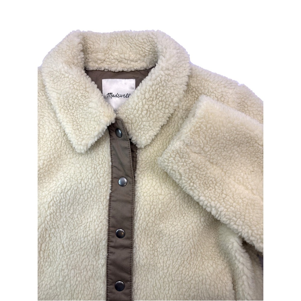 Madewell Cream Sherpa Jacket